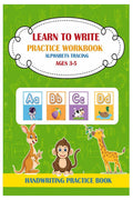 LEARN TO WRITE PRACTICE WORKBOOK ALPHABETS TRACING AGES 35 HANDWRITING