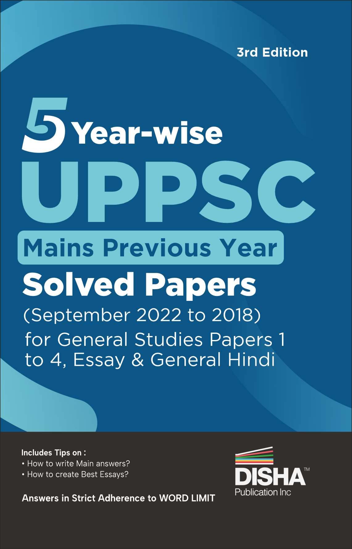 5 YearWise Uppsc Mains Previous Year Solved Papers (2022 To 2018) For General Studies Papers 1 To 4, Essay & General Hindi