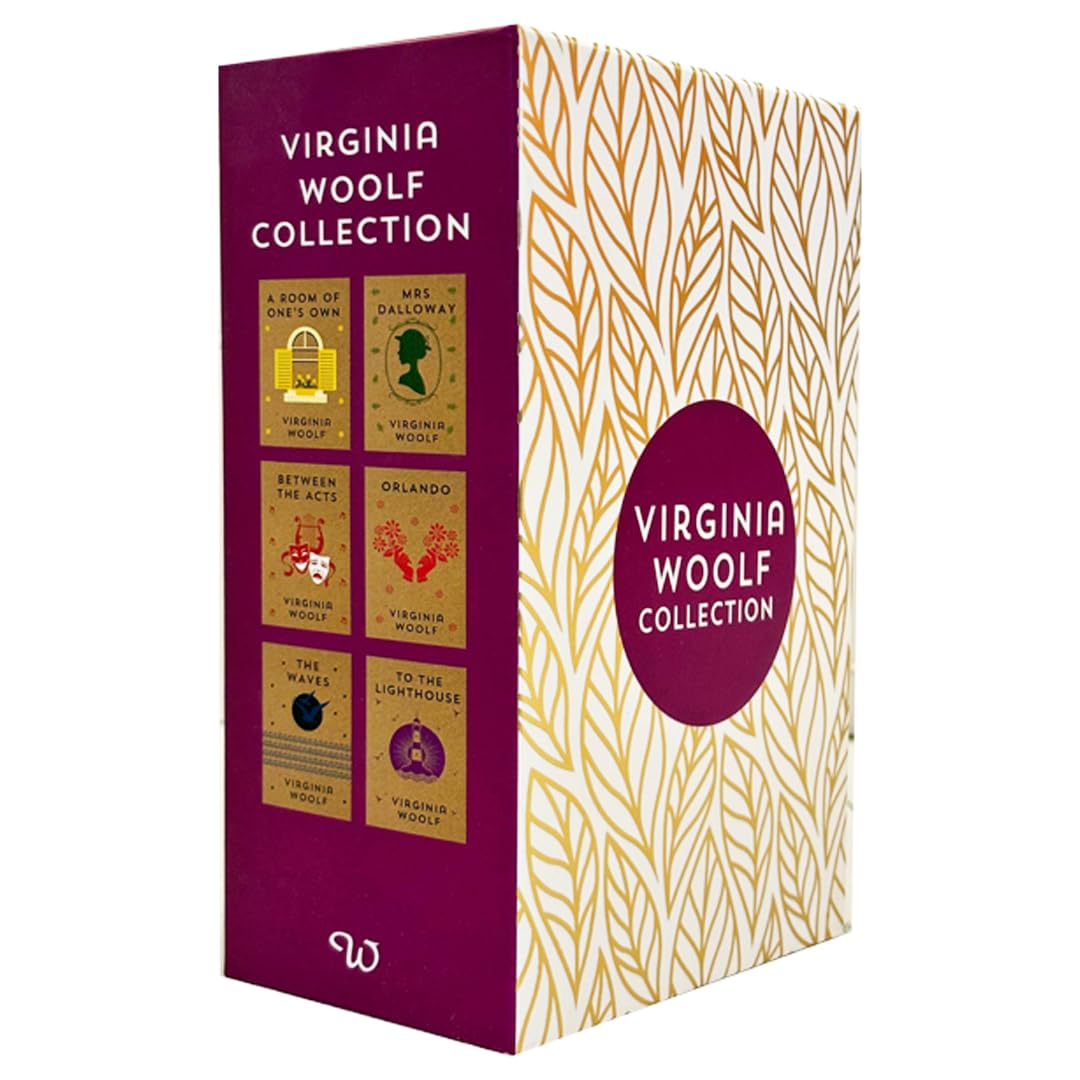 The Virginia Woolf Collection 6 Books set: (A Room Of Ones Own, Mrs Dalloway, Between The Acts, The Waves, To The Lighthouse, 