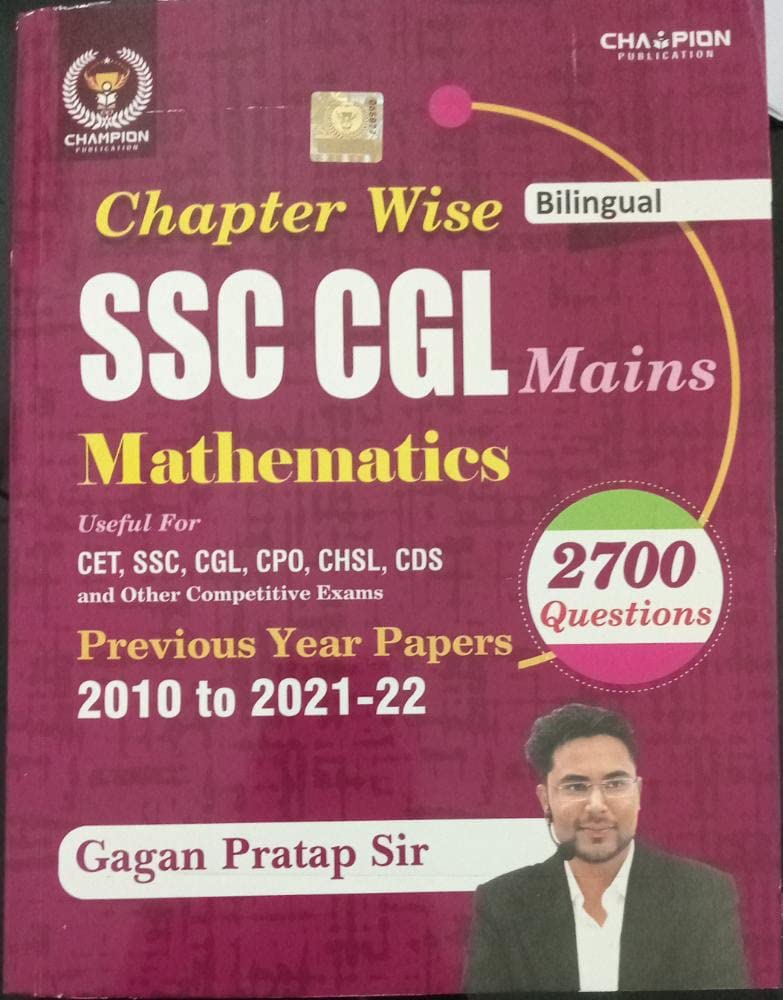 Ssc Cgl Cha[Terwise Mathematics Mains 2700