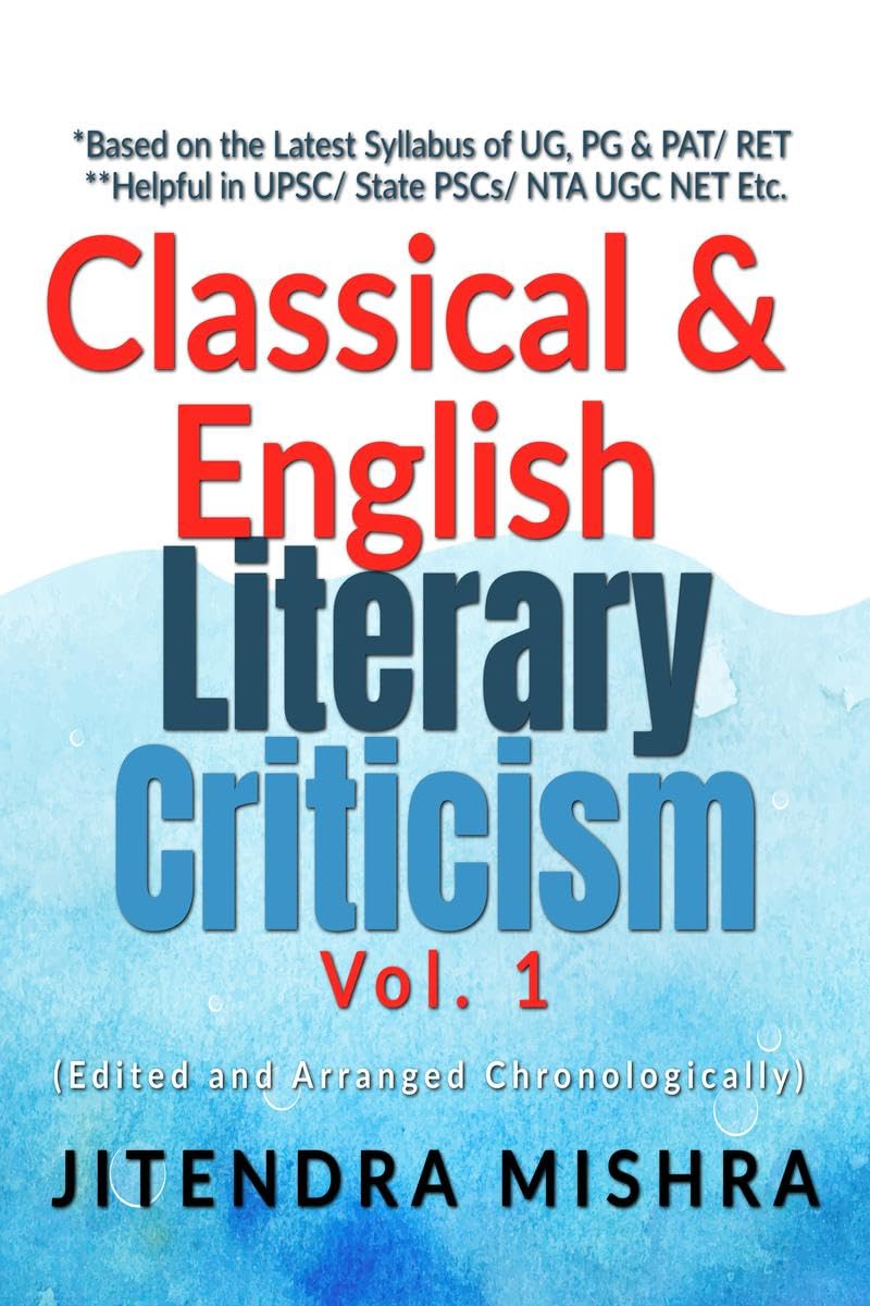 Classical and English Literary Criticism Vol. I : Aristotle to Dr. Johnson
