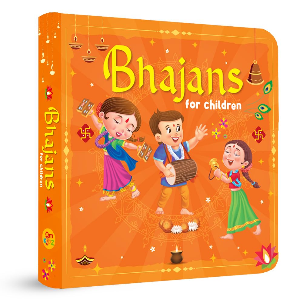 Bhajans for Children  Illustrated Board book for kids | Hindi and English Language | Age: 3+ | Collection of Simple and Devotio