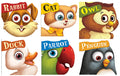 Board Books : Birds (Set of 6 Books) (RABBIT, CAT, OWL, DUCK, PARROT, PENGUIN) (Cutout Board Books) (Cutout Books)