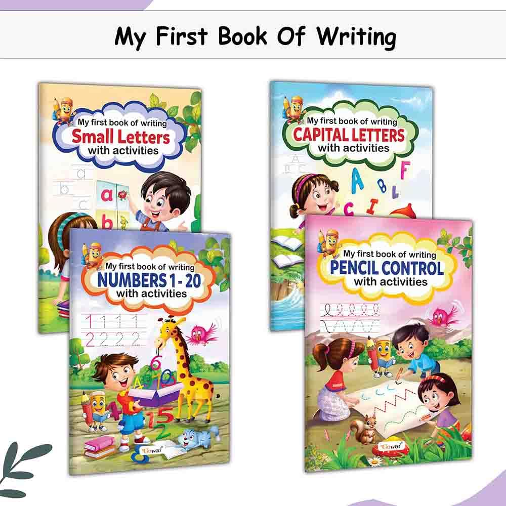 My First Book Essential Writing Practice Book for Children : Kids writing activities, Activity book for preschoolers, Early hand