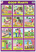 Tcc18 | Teachingnest Good Habits Chart | Laminated 33X48 Cm (13X19 Inch) | Wall Sticking [Wall Chart] Teachingnest [Wall Chart] 