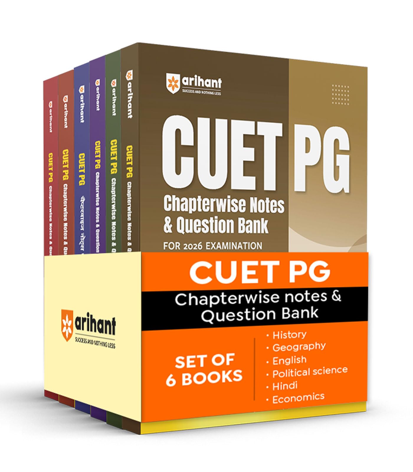 Arihant CUET PG Chapterwise Notes & Question Bank For 2026 Combo |Set of 6 Books | History, Geography, English, Political Scienc