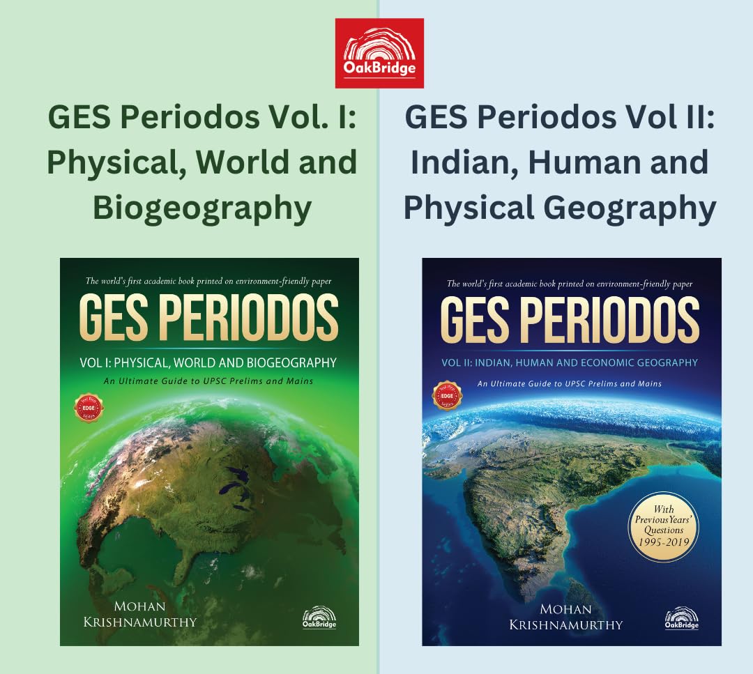 OakBridge Ges Periodos Set: Geography for UPSC Prelims and Mains | CSE | State Civil Services | Physical, World and Biogeography