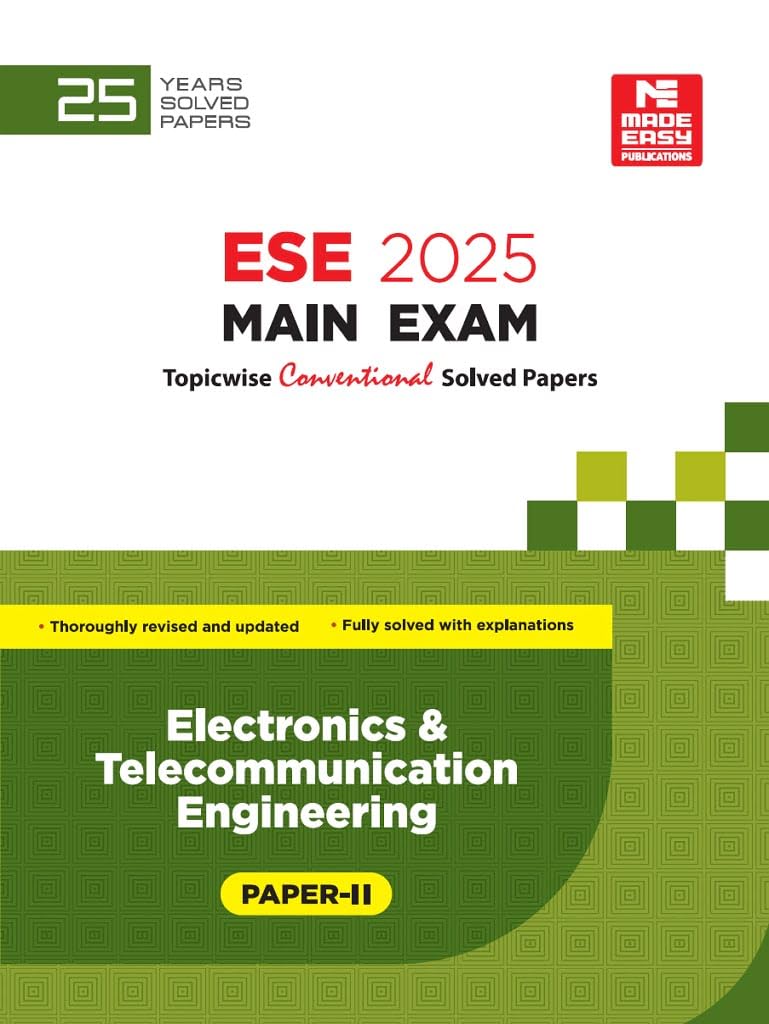 Ese 2025 Mains Examination Electronics And Telecommunication Engineering Conventional Paper Ii