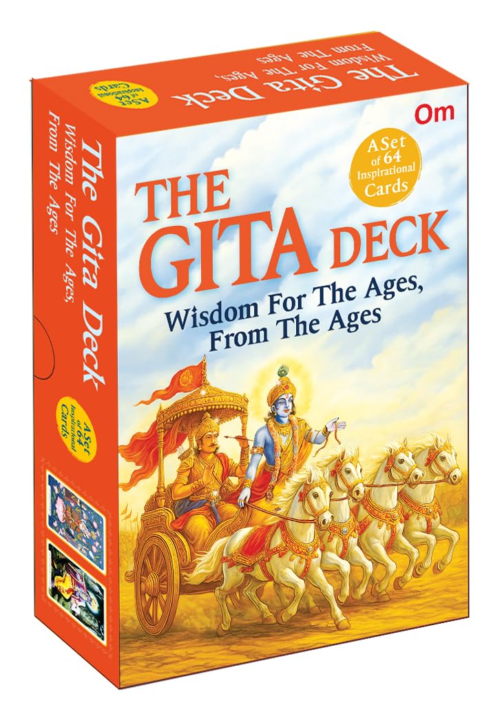 The Gita Deck: Wisdom For The Ages, From The Ages | Bhagavad Gita Teachings | Spiritual Lessons | Divine Guidance  Set of 64 In