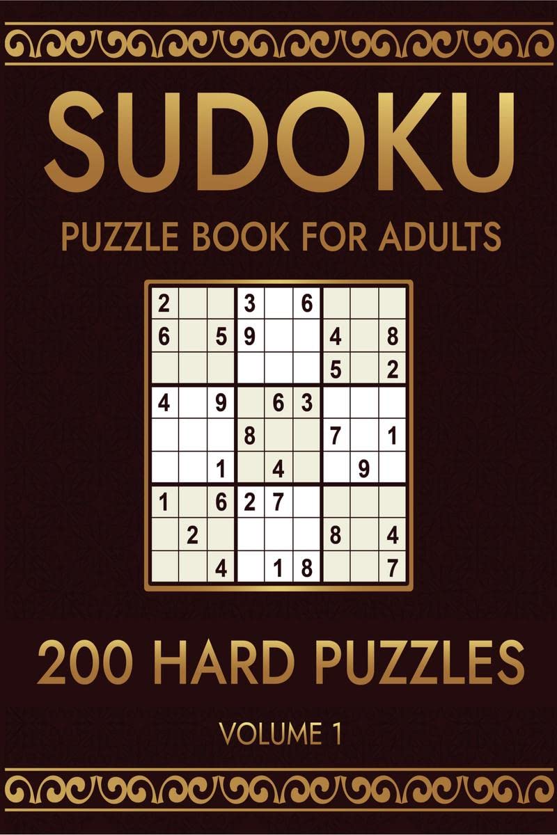 Sudoku 200 Hard Puzzles Volume 1 : Puzzle Book for Adults