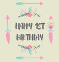 First birthday guest book (Hardcover): Birthday guest book, first birthday book, party and birthday celebrations decor, memory b