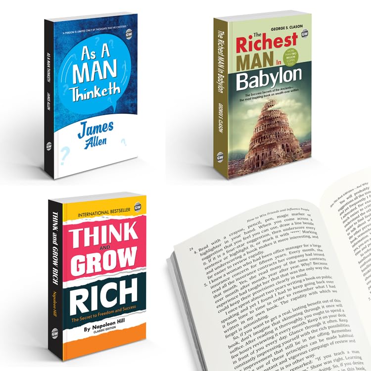 The Complete Wealth Building Collection : Think & Grow Rich, The Richest Man in Babylon, As A Man Thinketh | Motivational Books 