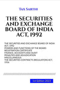 THE SECURITIES AND EXCHANGE BOARD OF INDIA ACT, 1992 | 1st Edition 2023