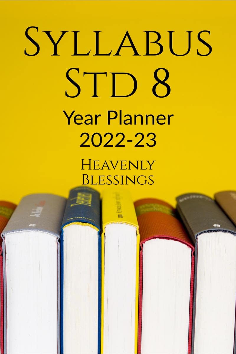 Syllabus Standard 8 : Yearly Planner For Academic Year 202223