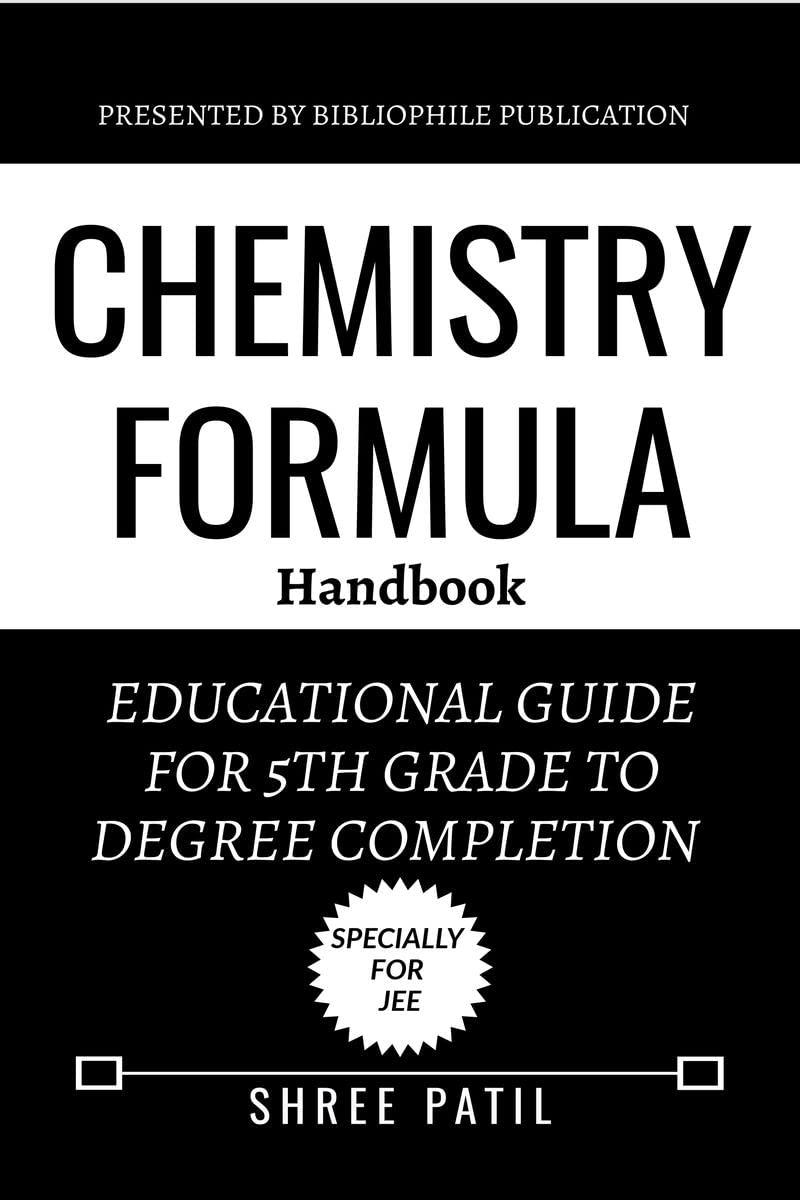 Chemistry Formula : Educational guide for 5th Grade to Degree college