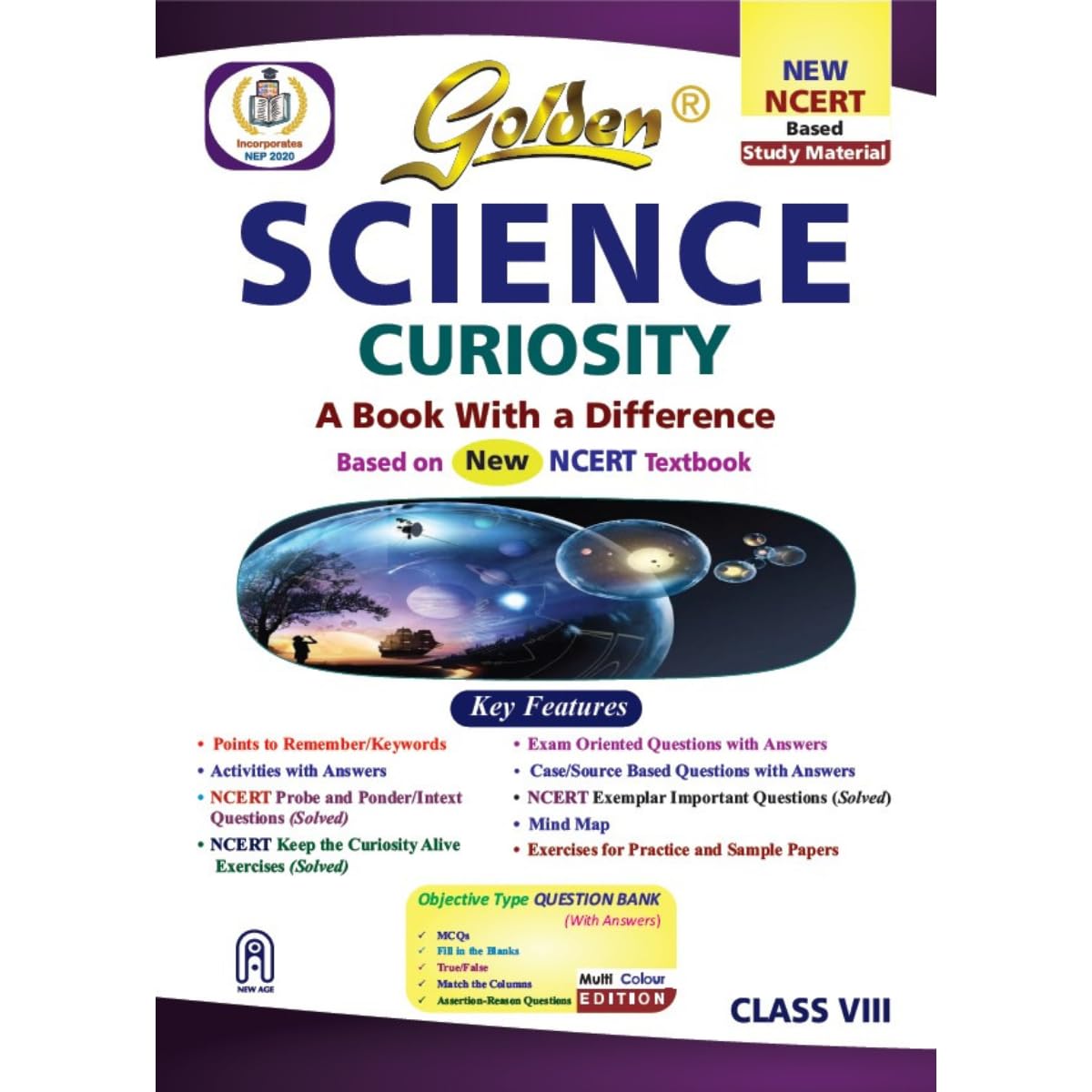 Golden Science Study Material Based On New Ncert Curiosity For Class 8 | For Cbse 2026 Exams | Activities With Answers | Solved 