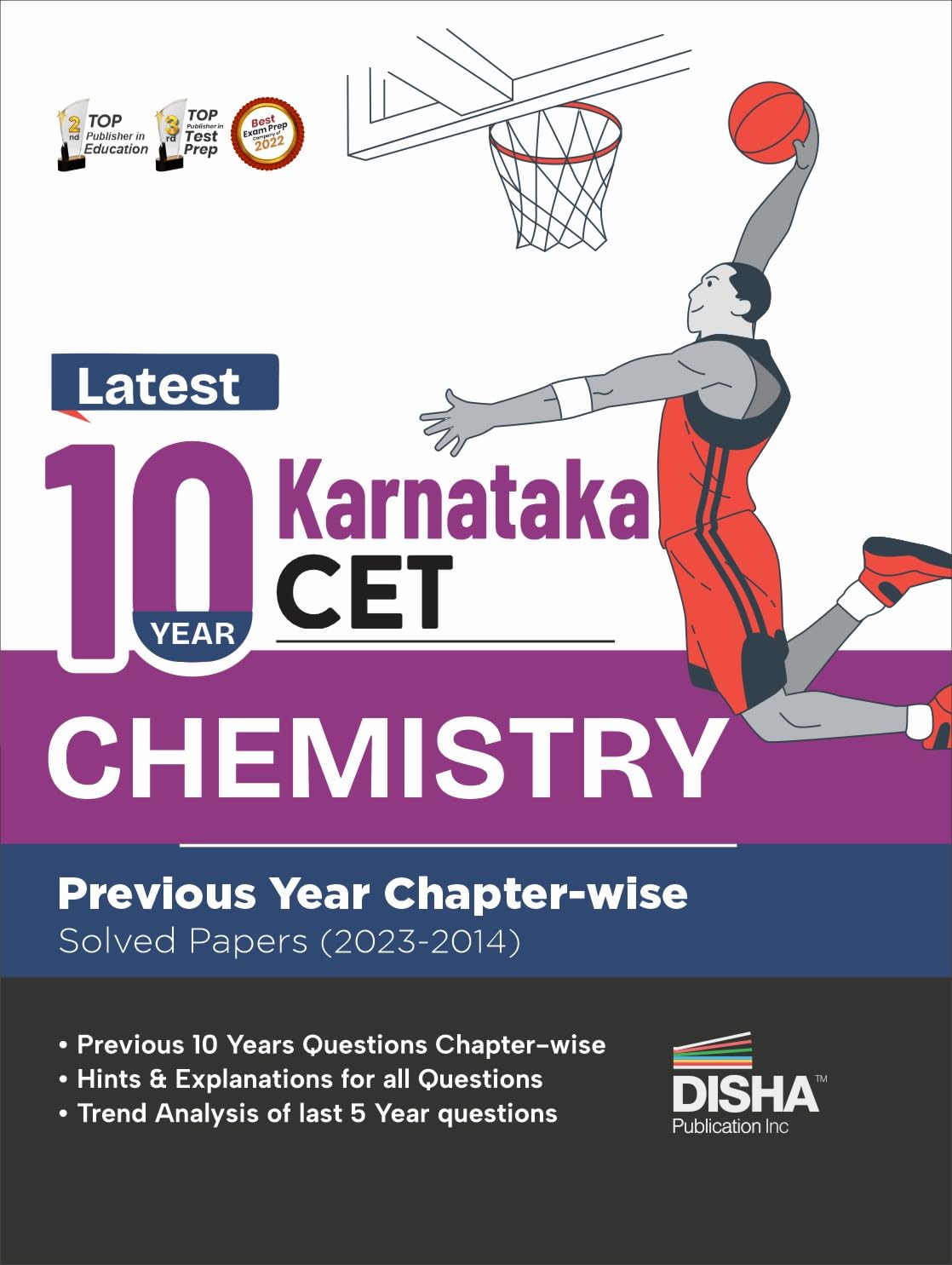 Latest 10 Year Karnataka Cet Chemistry Previous Year ChapterWise Solved Papers (2023  2014) | Kcet Pyqs Question Bank | For 20