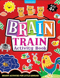 Brain Train Activity Book for Kids Age 4+  With Colouring Pages, Mazes, Puzzles and Word searches Activities