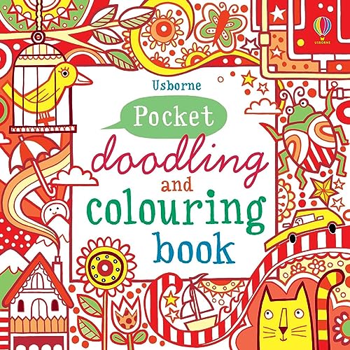 Pocket Doodling And Colouring Books: Red