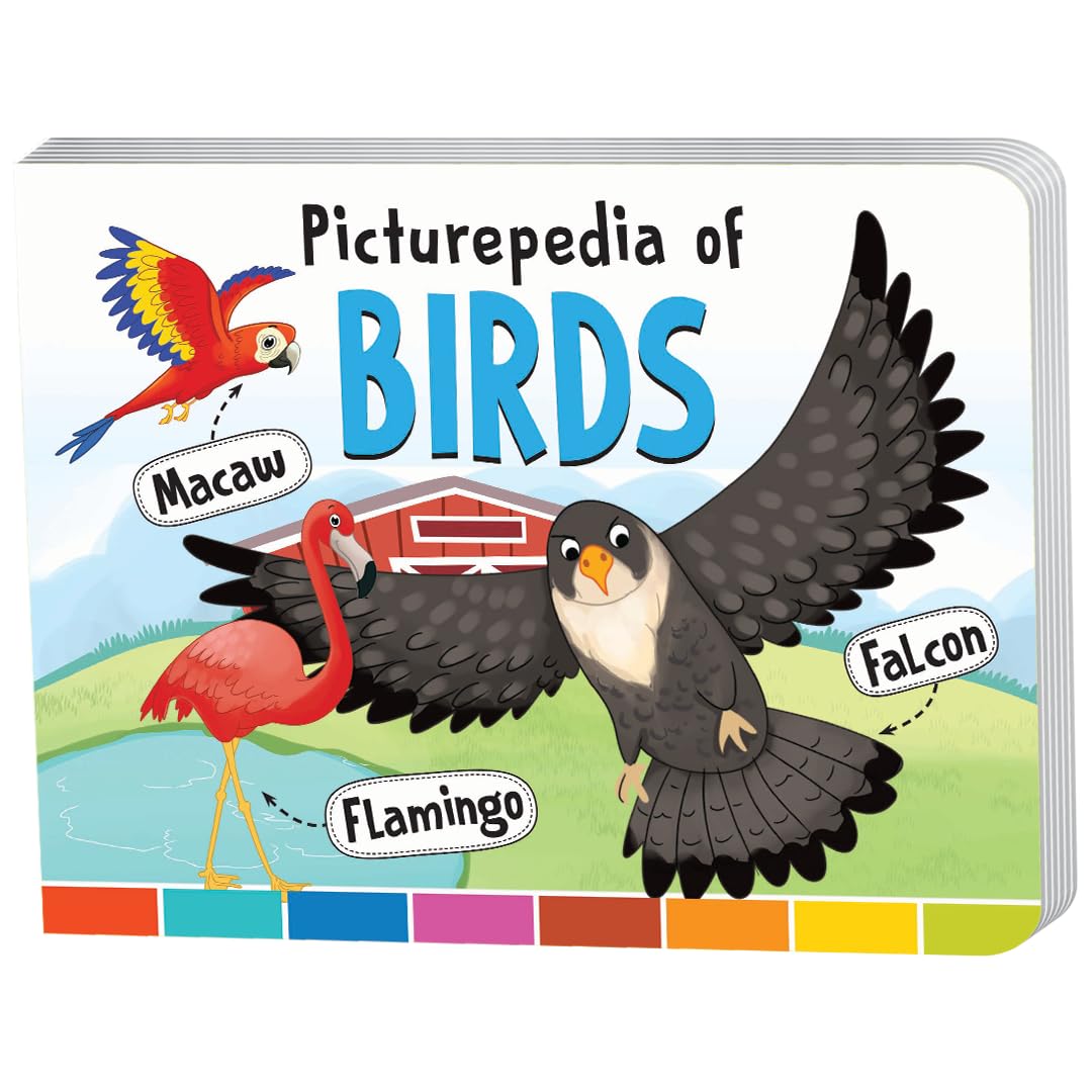 The Book Tree Picturepedia of Birds I Board Book for Kids Age 2+ I Bright & Colourful Pictures I EasytoRead Word Labels I Buil