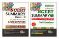 Disha Combo (2 Books) Authentic Ncert Summary (Class 6 To 12) Part 1 & 2  One Liner Concepts & Practice Mcqs For Upsc & State P