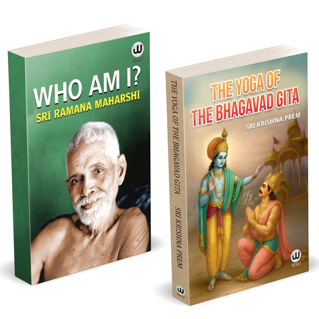 The Yoga Of The Bhagwad Gita | Who Am I? | Sri Krishna Prem | Sri Ramana Maharshi | English Books | Combo Pack Gift Set | Shri K