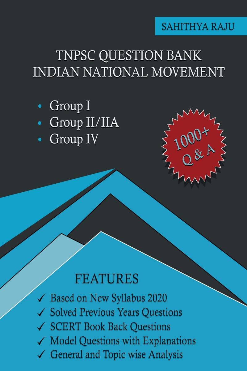 Tnpsc Question Bank : Indian National Movement