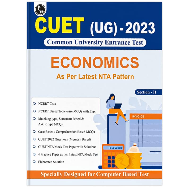 CUET UG Economics Book (Common University Entrance Test 2023) PW