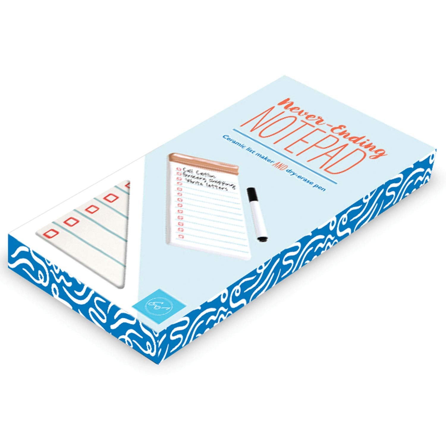 NeverEnding Notepad: Ceramic list maker and dryerase pen