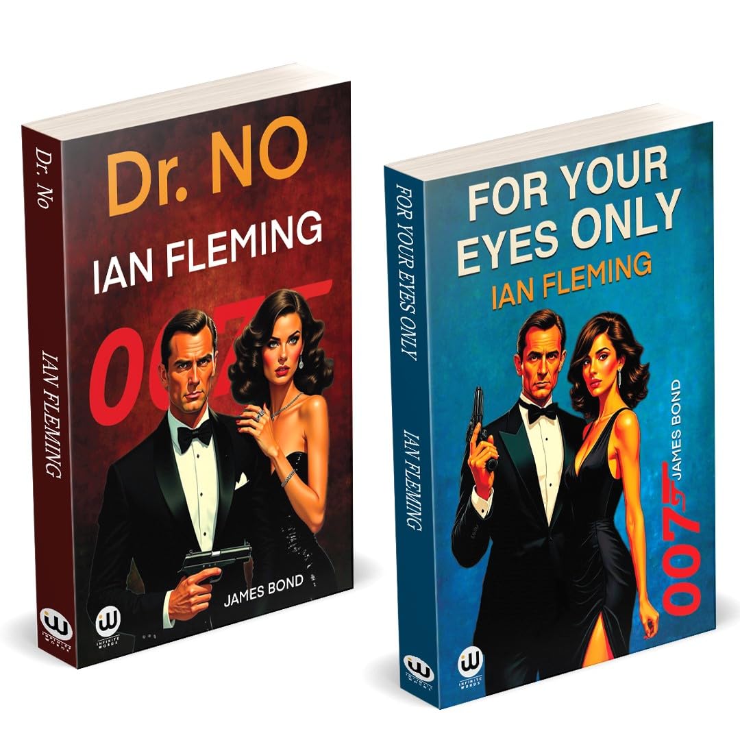 Dr. No | For Your Eyes Only | Ian Fleming | Books Combo Gift Pack Set | James Bond Book | English Novels | Fiction Thriller | Sp