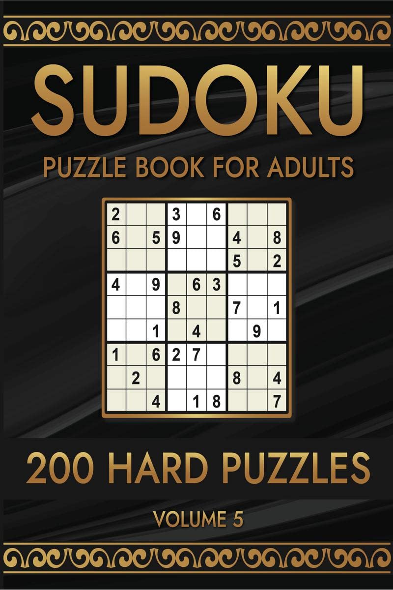 Sudoku 200 Hard Puzzles Volume 5 : Puzzle Book for Adults