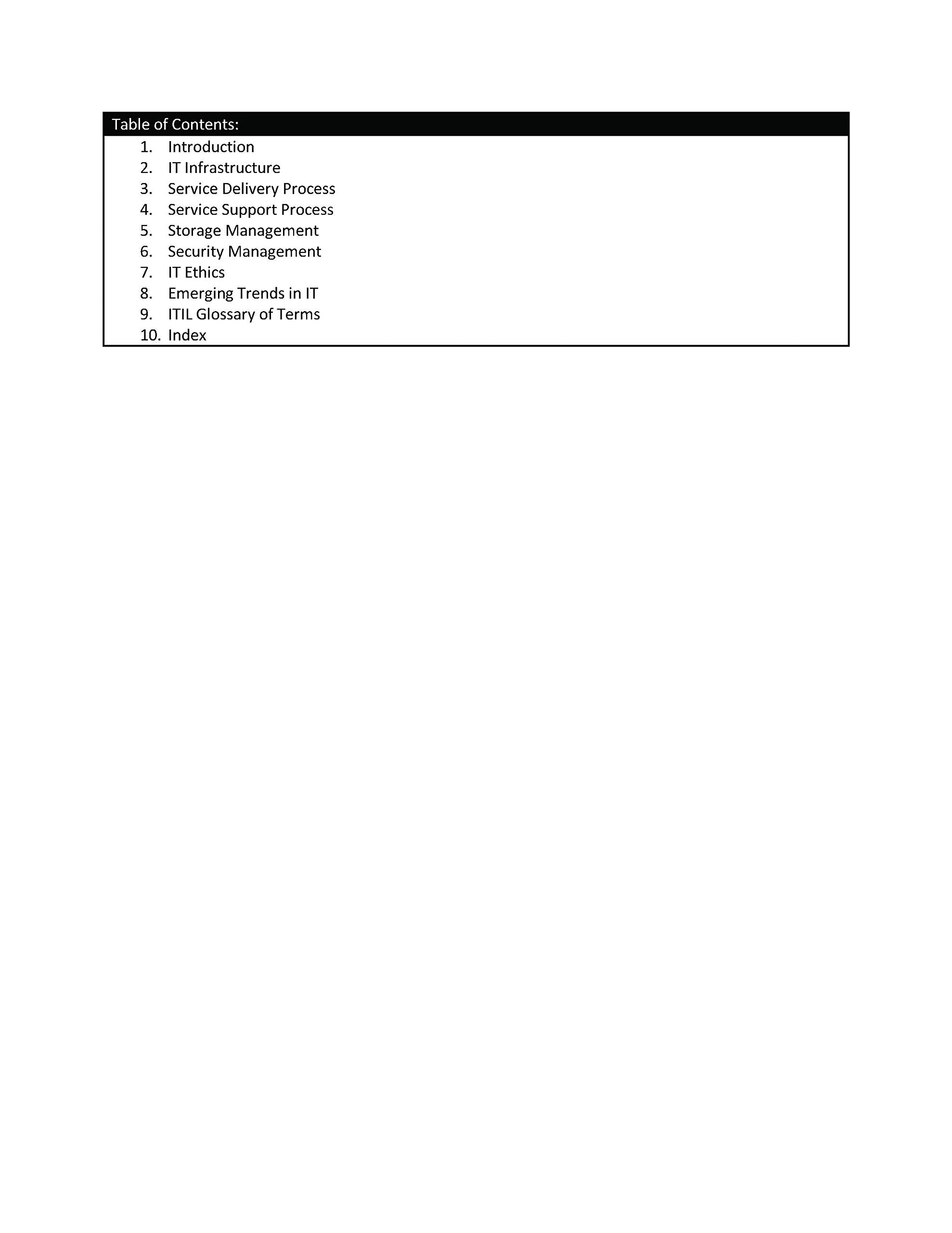 It Infrastructure & Management | E