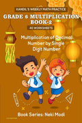 KandilS Weekly Math Practice: Grade 6 Multiplication Book 2  40 Worksheets