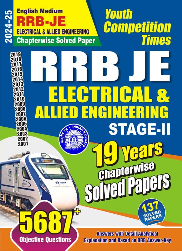 Youth Competition Times RRB JE ELECTRICAL & ALLIED ENGINEERING CHAPTERWISE SOLVED PAPER | ENGLISH MEDIUM STAGE II