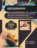 Geography 160 Solved Question Papers of Kas Fda Sda Psi Pc & Group C Competitive Examination From 1997 to 2024