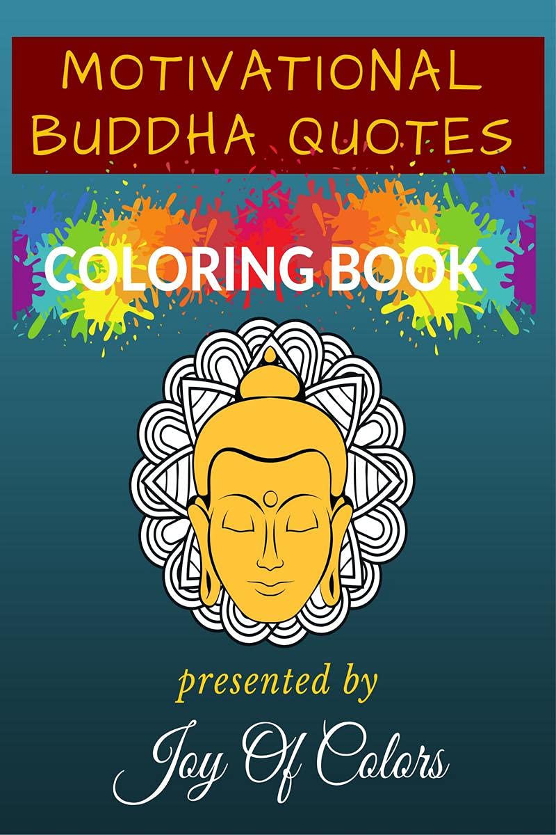 Motivational Buddha Quotes Coloring Book