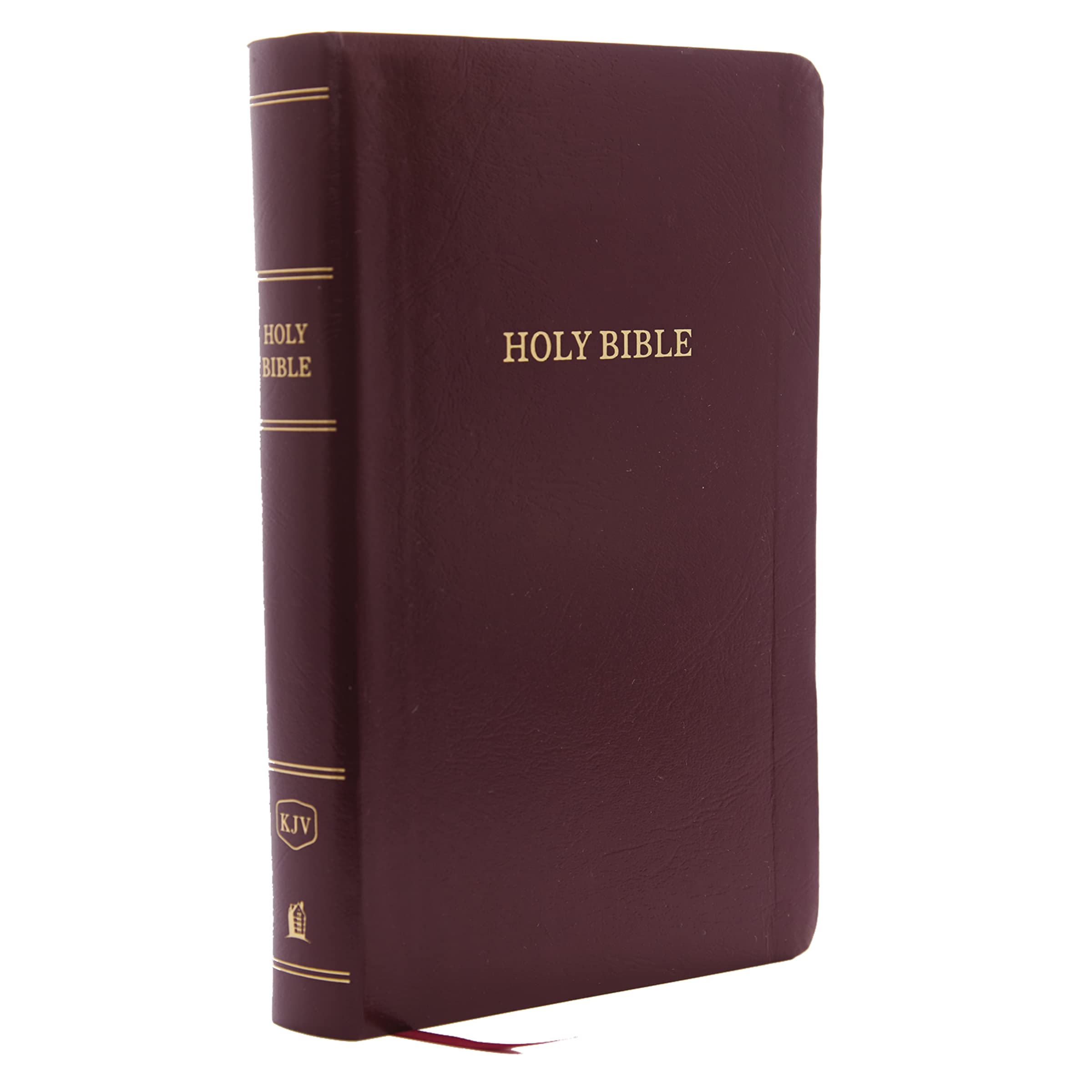 KJV Holy Bible: Personal Size Giant Print with 43,000 Cross References, Burgundy LeatherLook, Red Letter, Comfort Print: King J