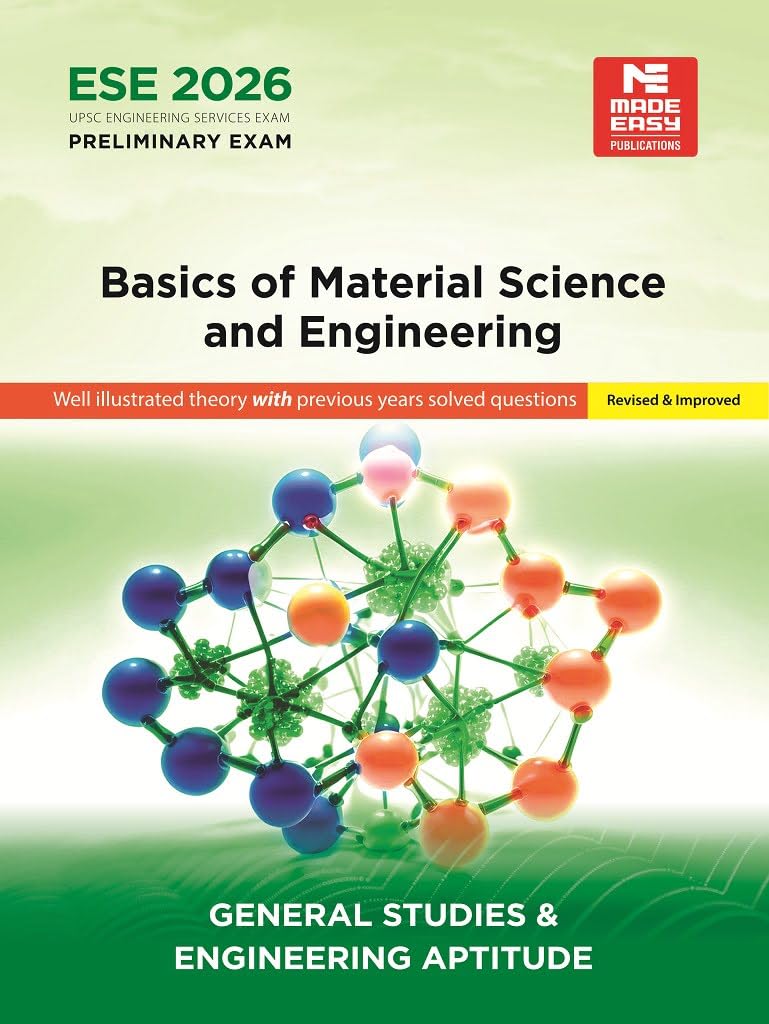 ESE 2026 : Preliminary Exam : Basic of Material Science | GSPaperI | UPSC Engineering Services Examination  General Studies A