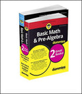 Basic Math & PreAlgebra For Dummies Book + Workbook Bundle