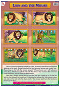 Tms10E | Teachingnest Lion And The Mouse Chart | English Moral Story | Laminated 33X48 Cm (13X19 Inch) | Wall Sticking [Wall Cha