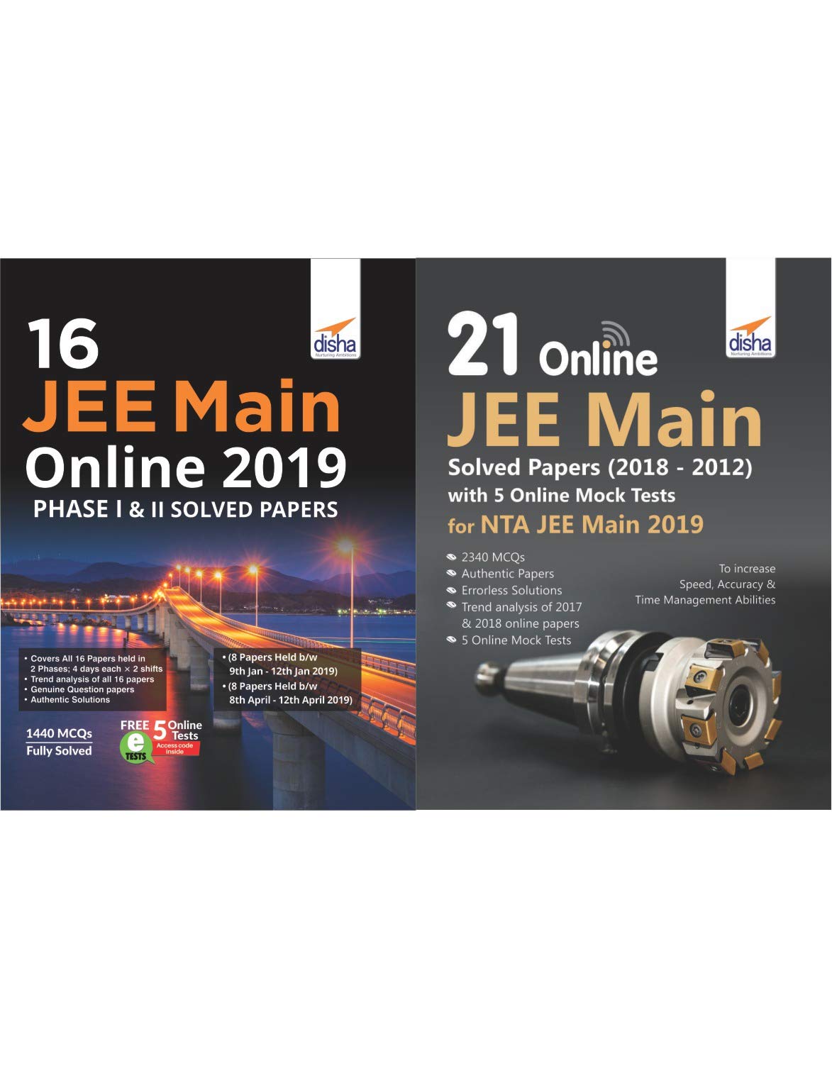 37 Online JEE Main Yearwise Solved Papers with 5 Online Mock Tests