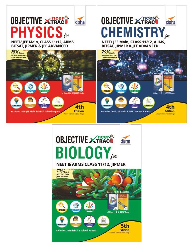 Objective Ncert Xtract Physics, Chemistry, Biology For Neet, Class 11/ 12, Aiims, Jipmer 4Th Edition