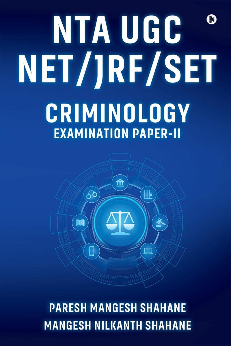 NTA UGC NET/JRF/SET : CRIMINOLOGY EXAMINATION PAPERII