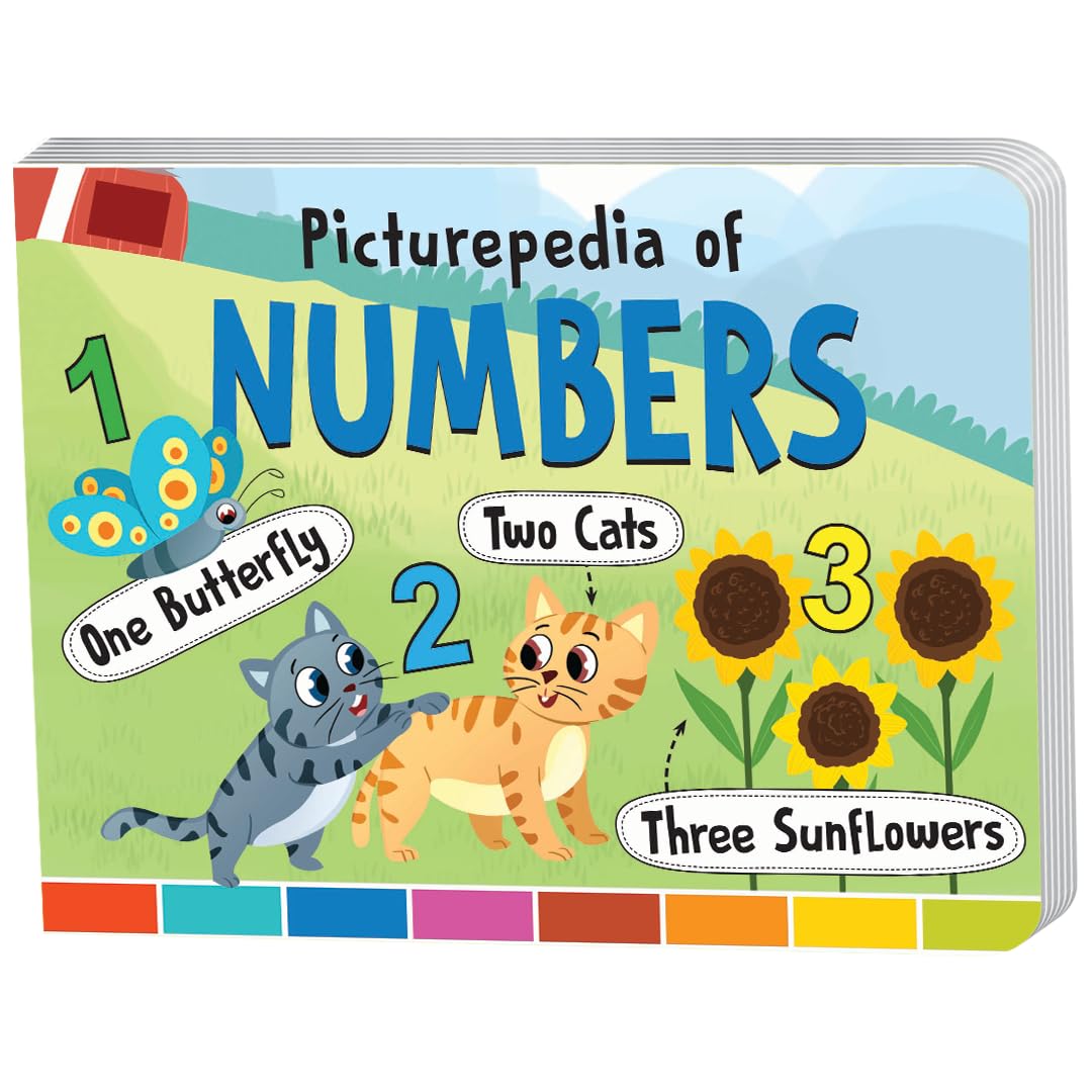 The Book Tree Picturepedia of Numbers I Board Book for Kids Age 2+ I Bright & Colourful Pictures I EasytoRead Word Labels I Bu