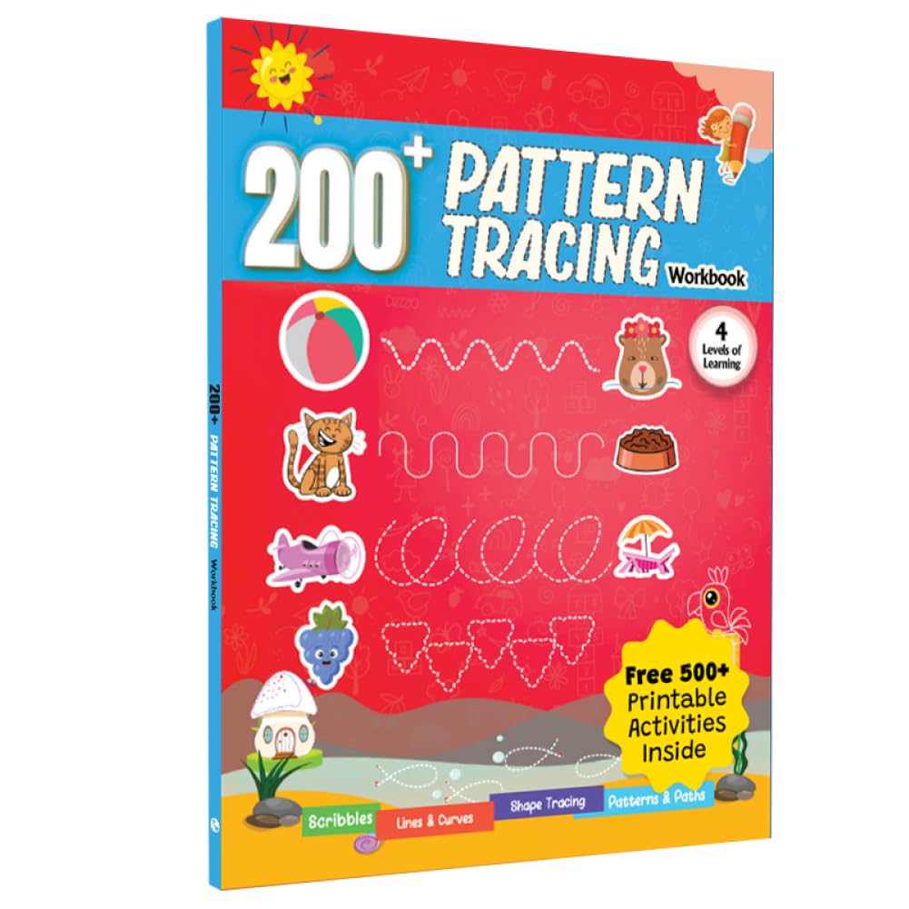 200+ Pattern Tracing Workbook For Kids, Free 500+ Printable Worksheets, Activities And Parenting Tips, Practice Drawing, Tracing