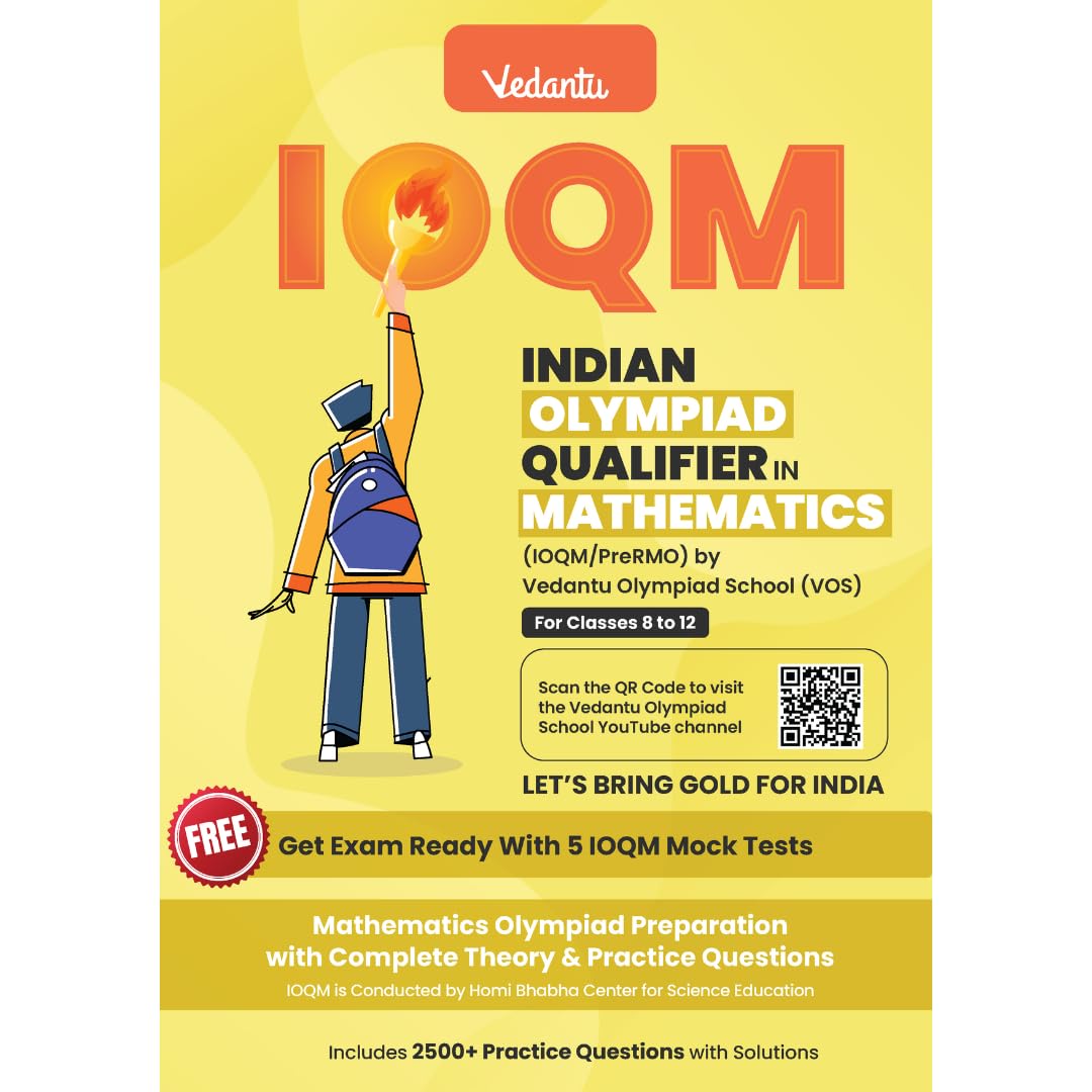 Vedantu IOQM / Pre RMO Mathematics Book for Class 812 | Indian Olympiad Qualifier in Mathematics Guide | Topicwise Theory, PYQ