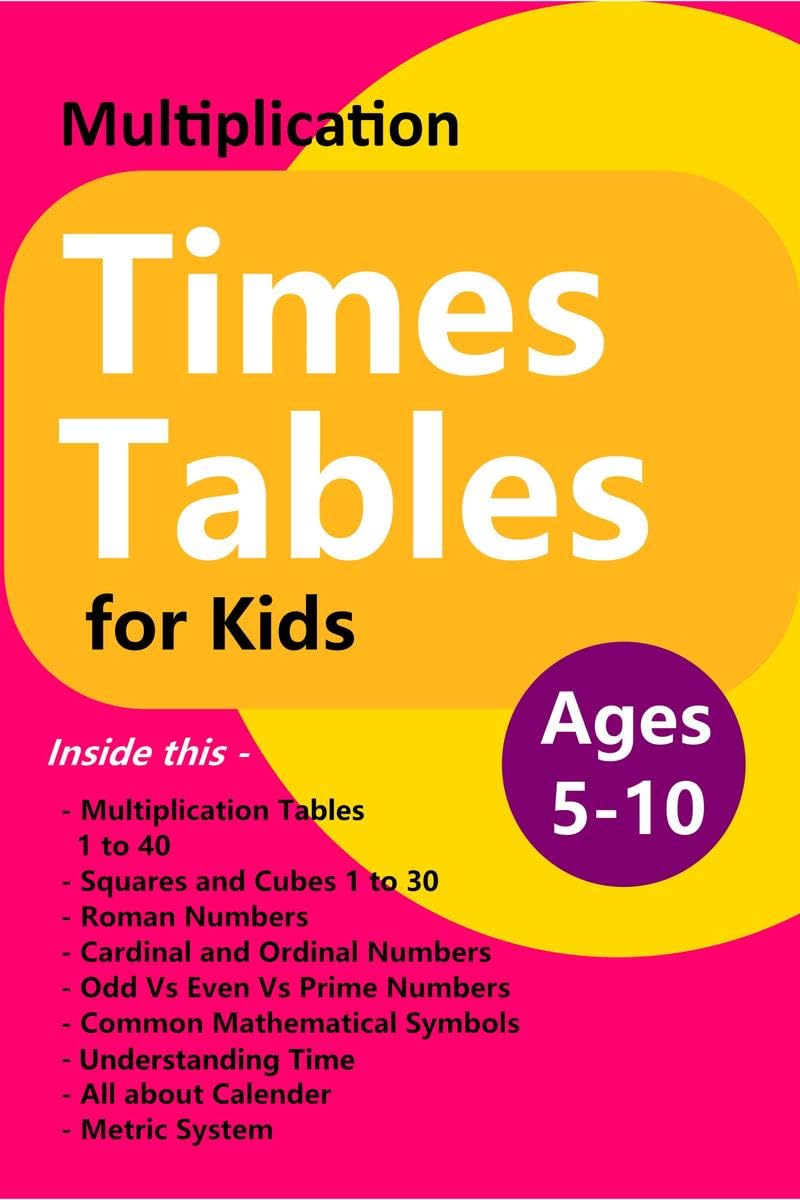 Multiplication Times Tables For Kids