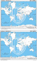 Practice Outline World Map 50 Political 50 Physical Maps By Indian Book Depot (Map House)