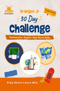 BrainGymJr : Solve & Learn with Puzzles (10 years & above) : 30 day challenge with daily puzzle worksheets on Mathematics, Engli