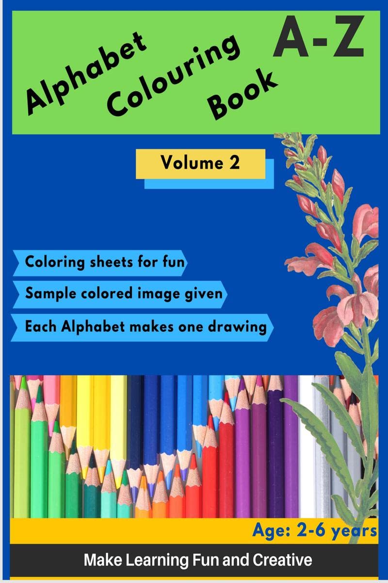 AZ Alphabet Colouring Book : Colouring Book for kids